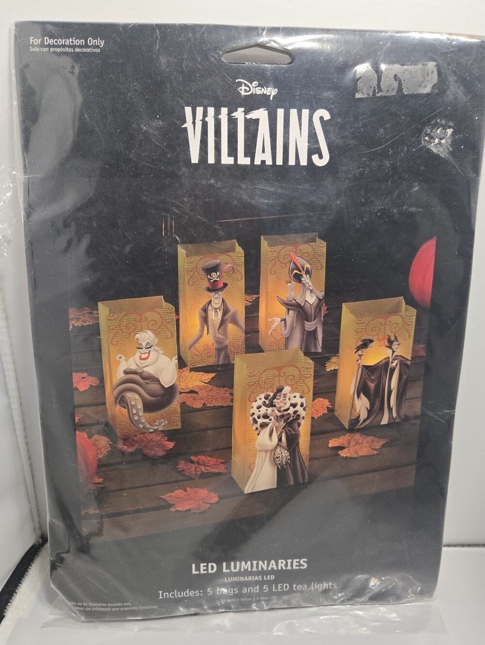 Disney Villains LED Luminaries - 5 Bags With Tea lights